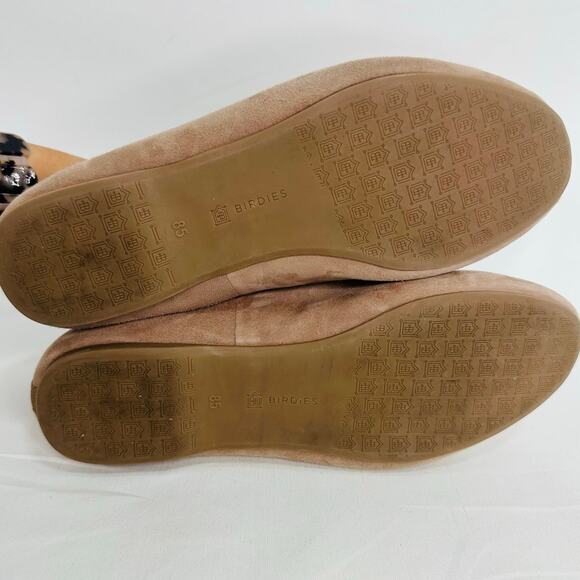 Birdies Starling Flats Latte Suede Loafers Quilted Slip On Shoes Size 8.5 - Picture 7 of 8
